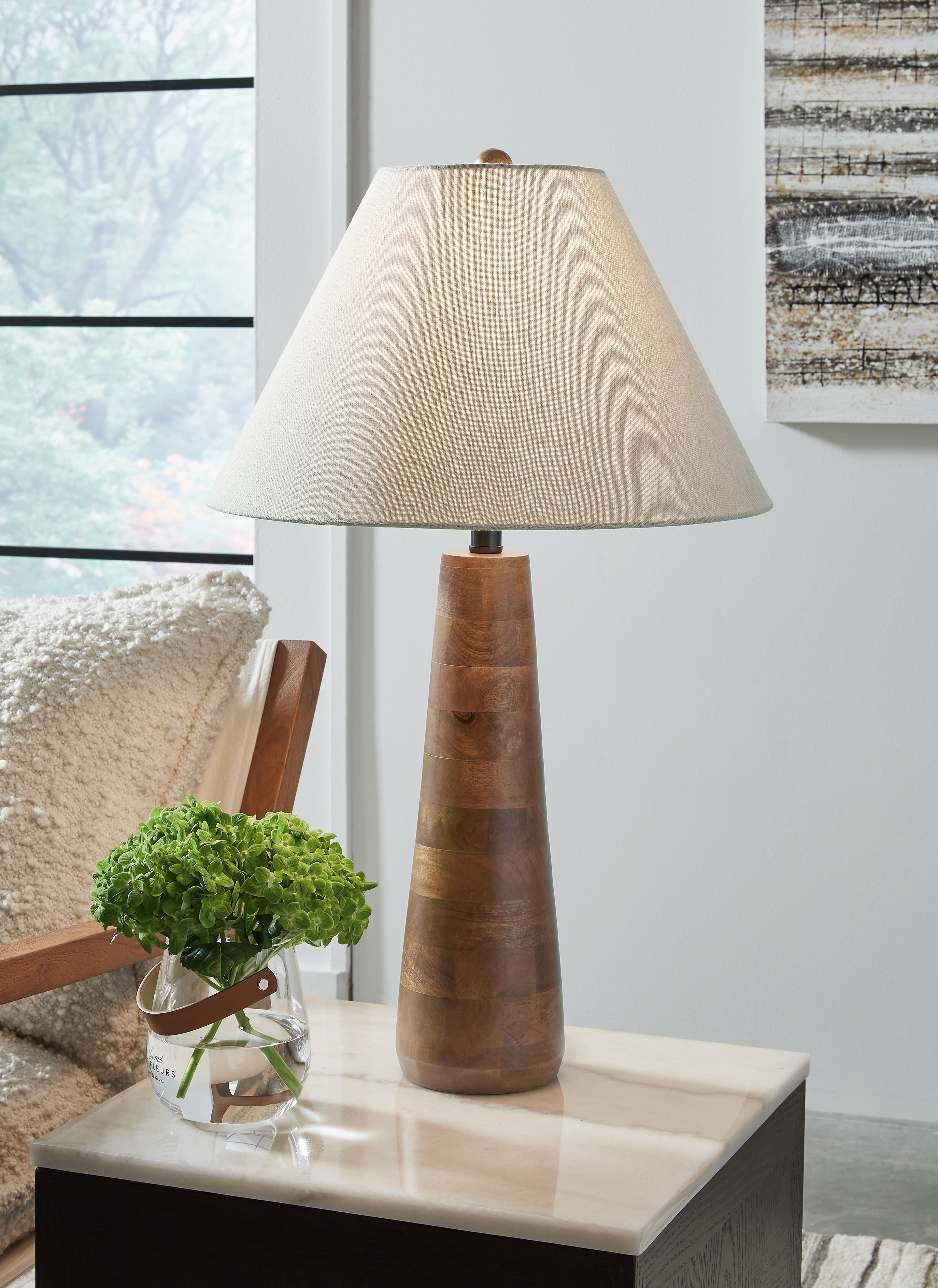 Wood Table Lamp