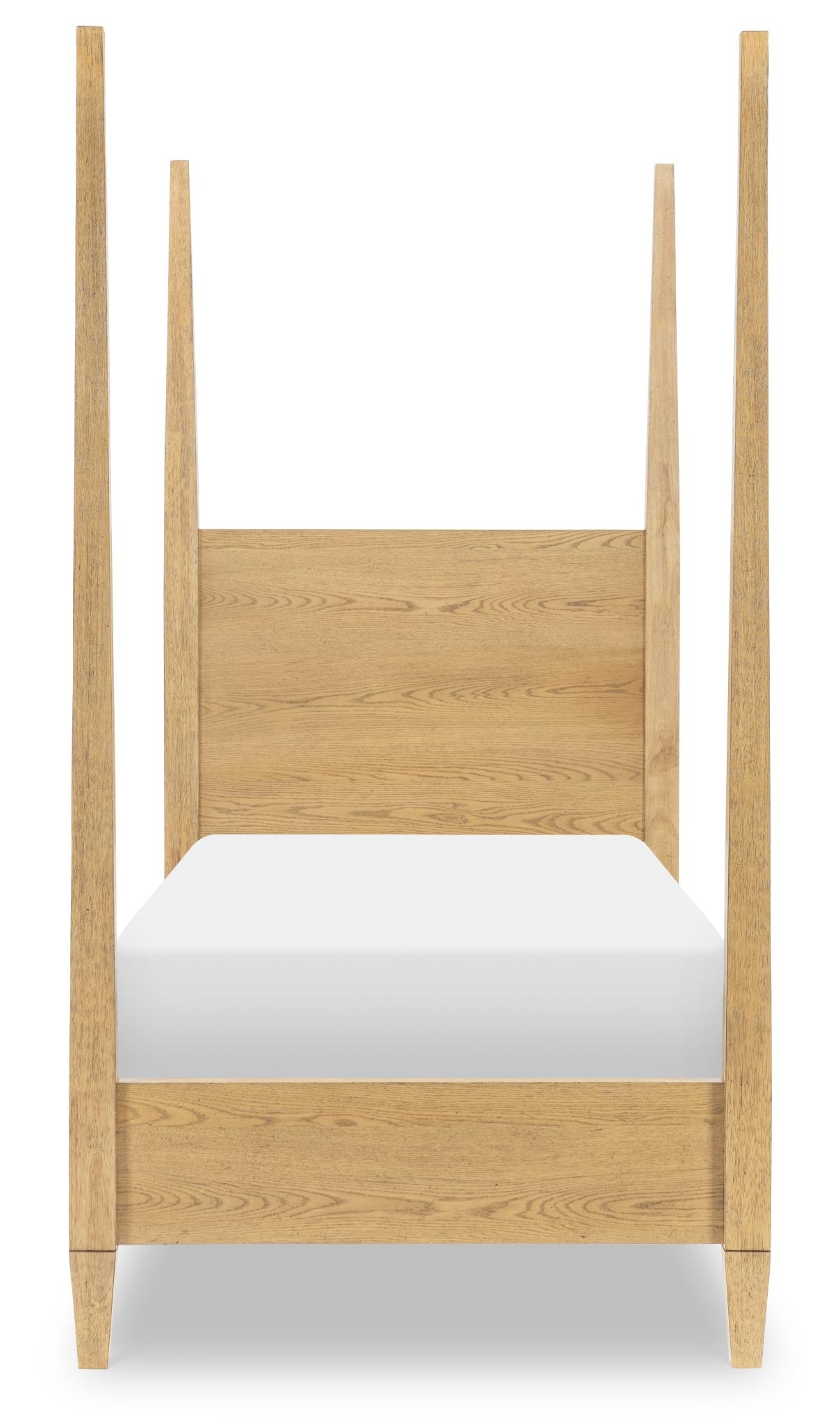 Complete Poster Bed Twin 3/3 Natural Hickory