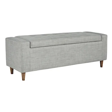 Tufted Upholstered Accent Bench with Storage