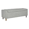 Signature Design by Ashley Winler Tufted Upholstered Accent Bench with Storage