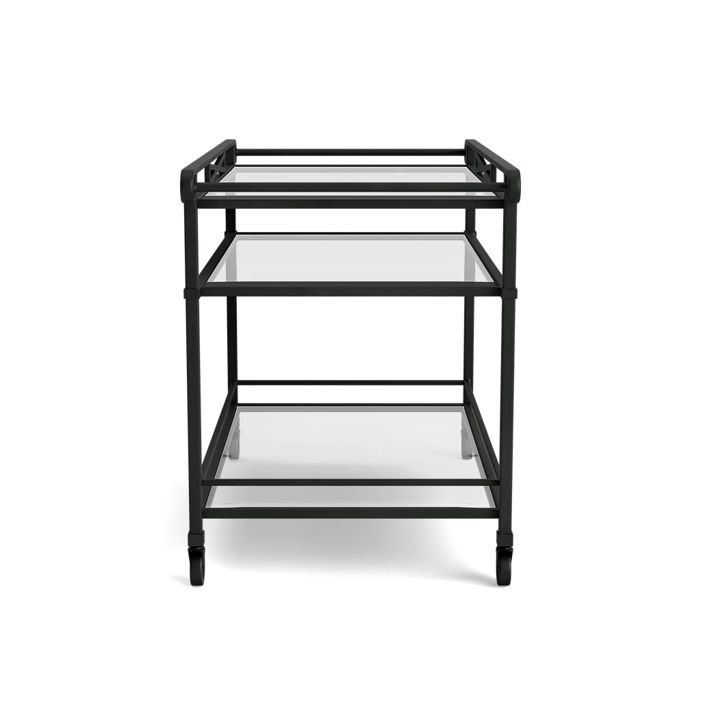 Brown Jordan Venetian Classic Glass-Shelf Serving Cart