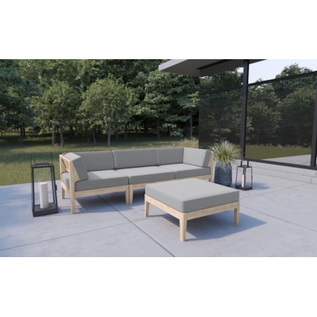 4-Piece Outdoor Sectional Sofa