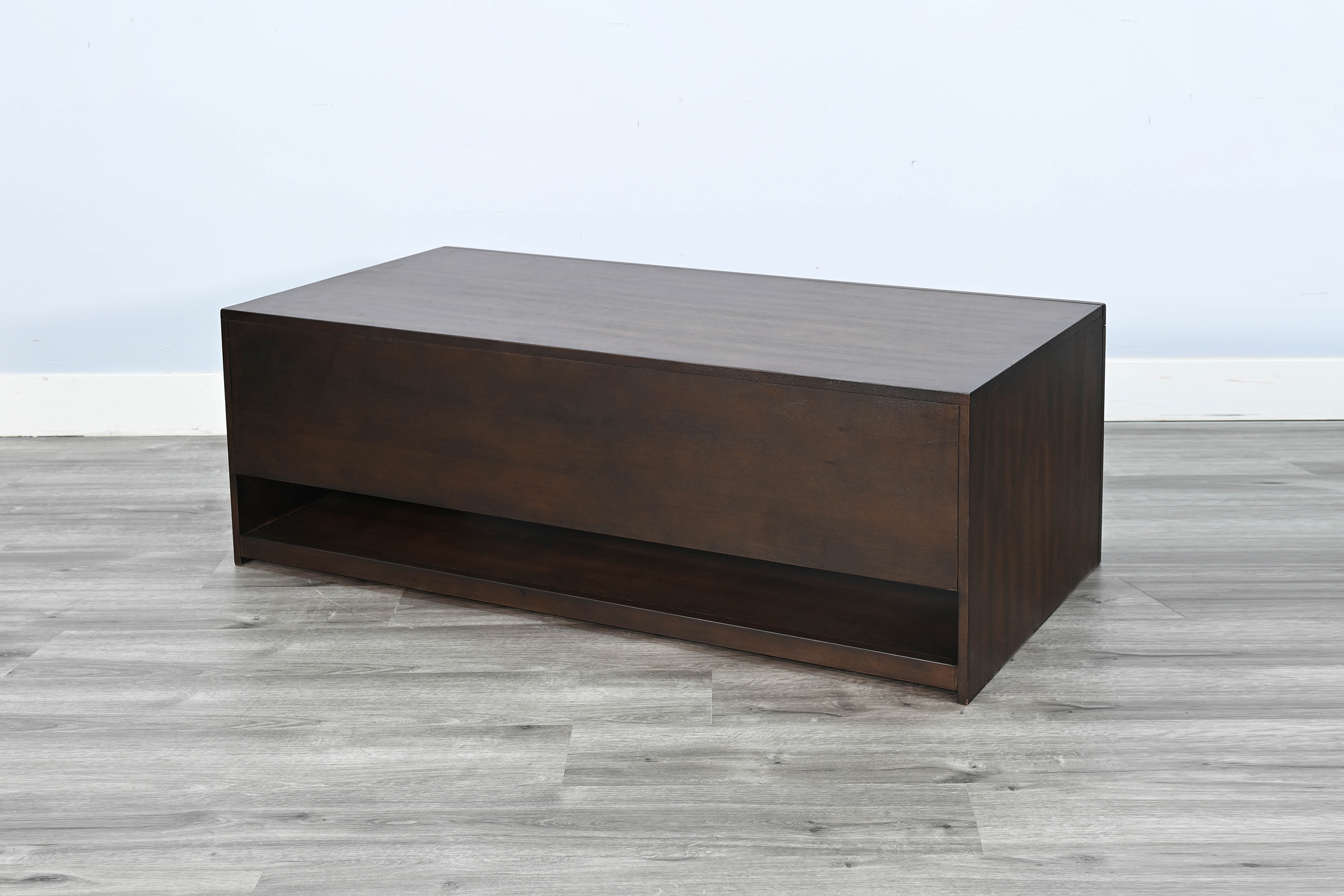 Coffee Table W/ Sliding Doors &amp; Casters