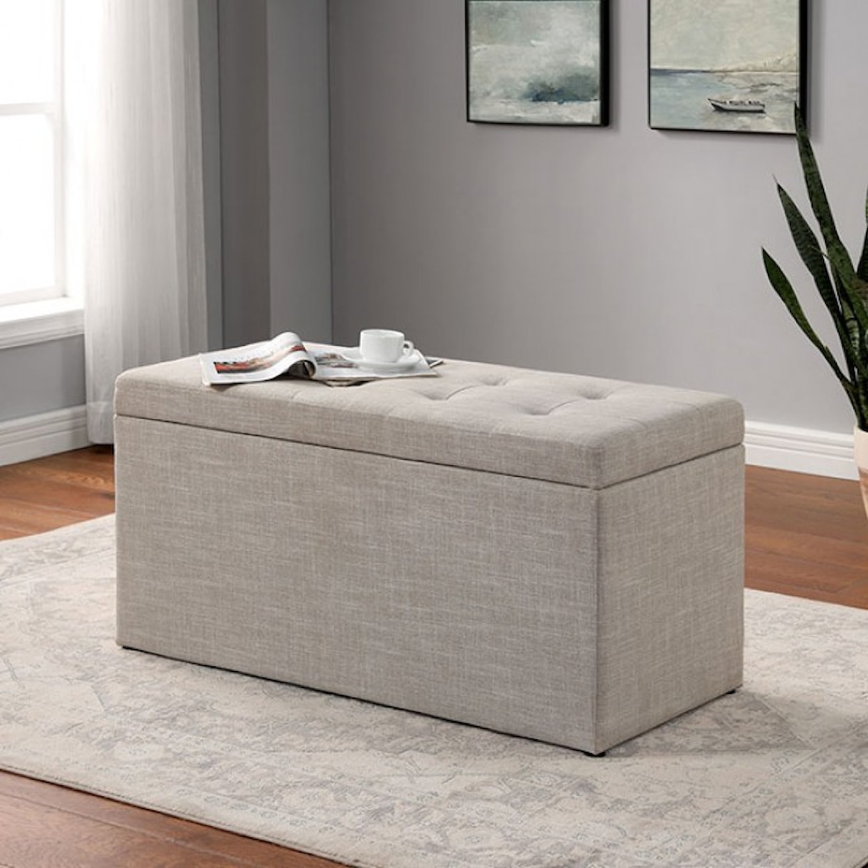 Furniture of America Daryn Storage Bench