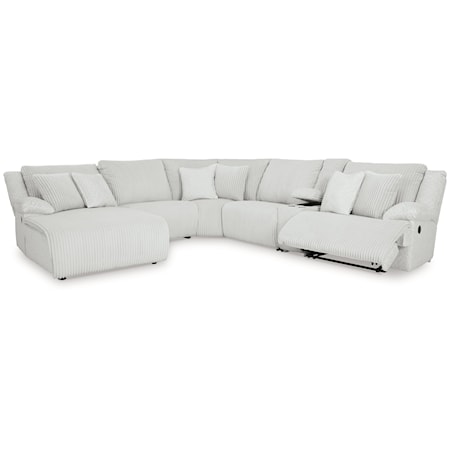 6-Piece Reclining Sectional With Chaise