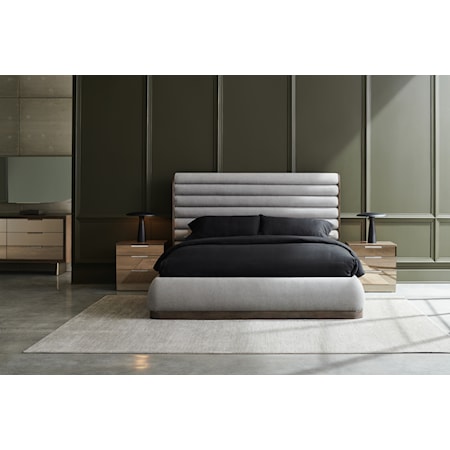 * La Moda Uph Panel Bed - King