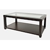 Jofran Icon Merlot Rectangle Castered Cocktail Table