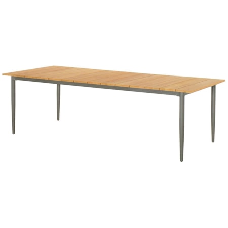 91.5" Aluminum Dining Table