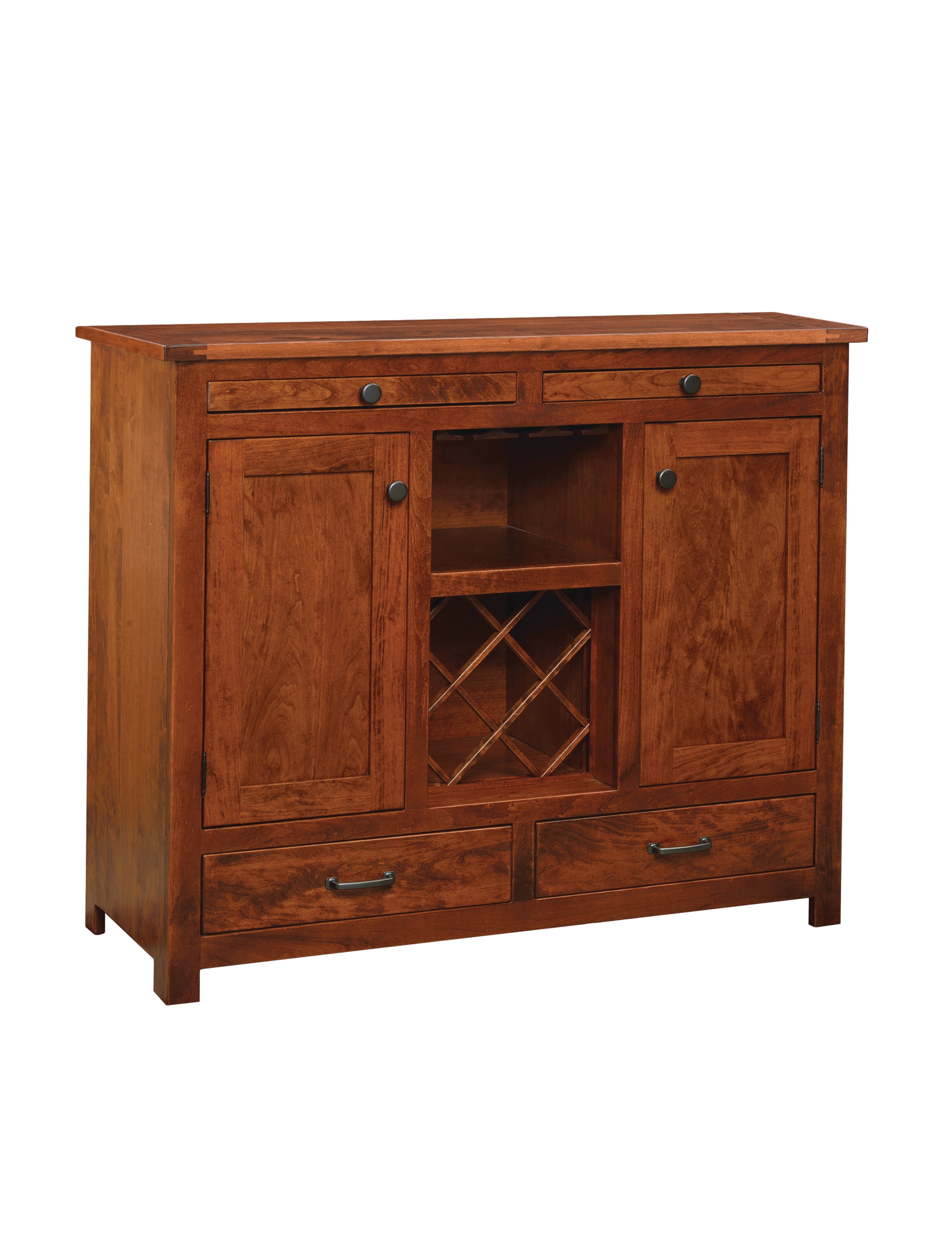 Rustic Custom Amish Wine Server