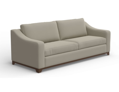 Transitional Sofa with Throw Pillows