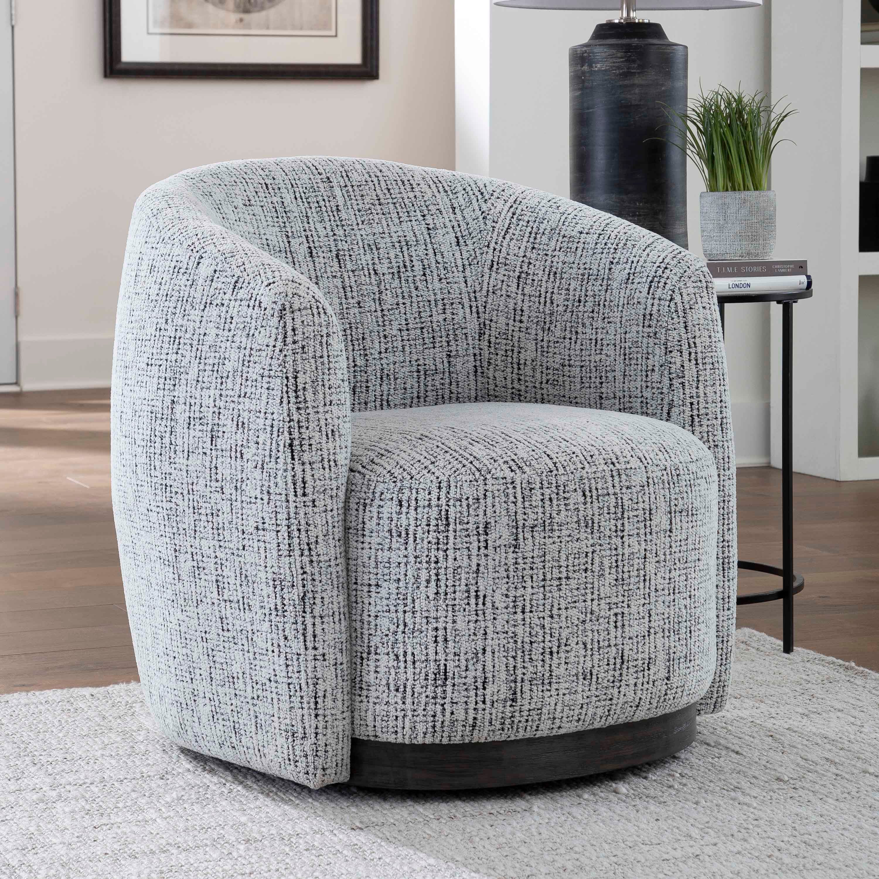 Swivel Barrel Chair