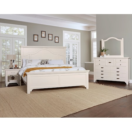 9-Drawer Dresser and Arched Mirror Set