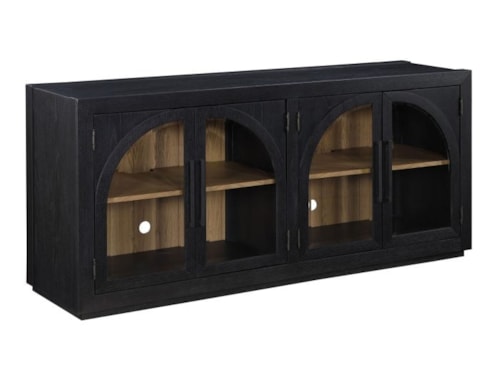Contemporary 4-Door Dining Sever with Wire Management