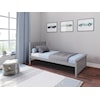 Jackpot Kids Single Beds Youth Twin Single Bed in Gray
