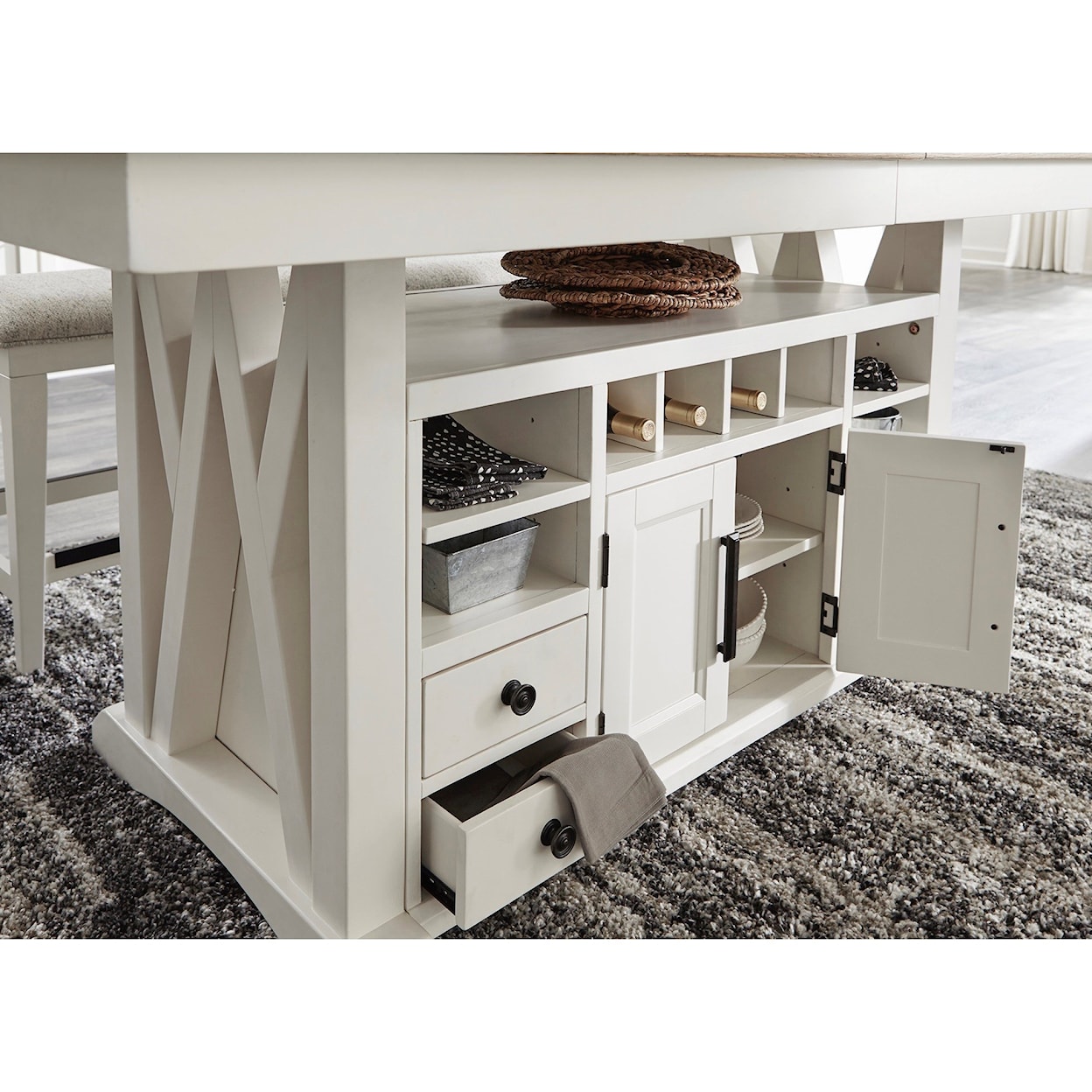 PH Americana Modern Island Counter Height Table