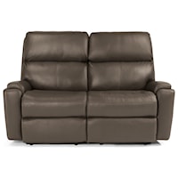 Casual Power Reclining Loveseat with Power Headrests