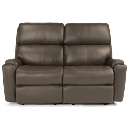 Casual Power Reclining Loveseat with Power Headrests