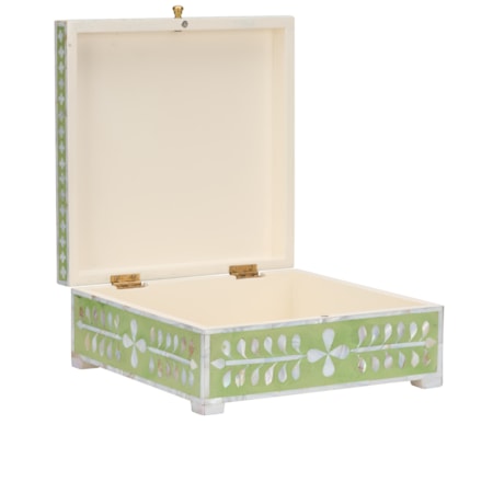 Bone Inlay Box-Green