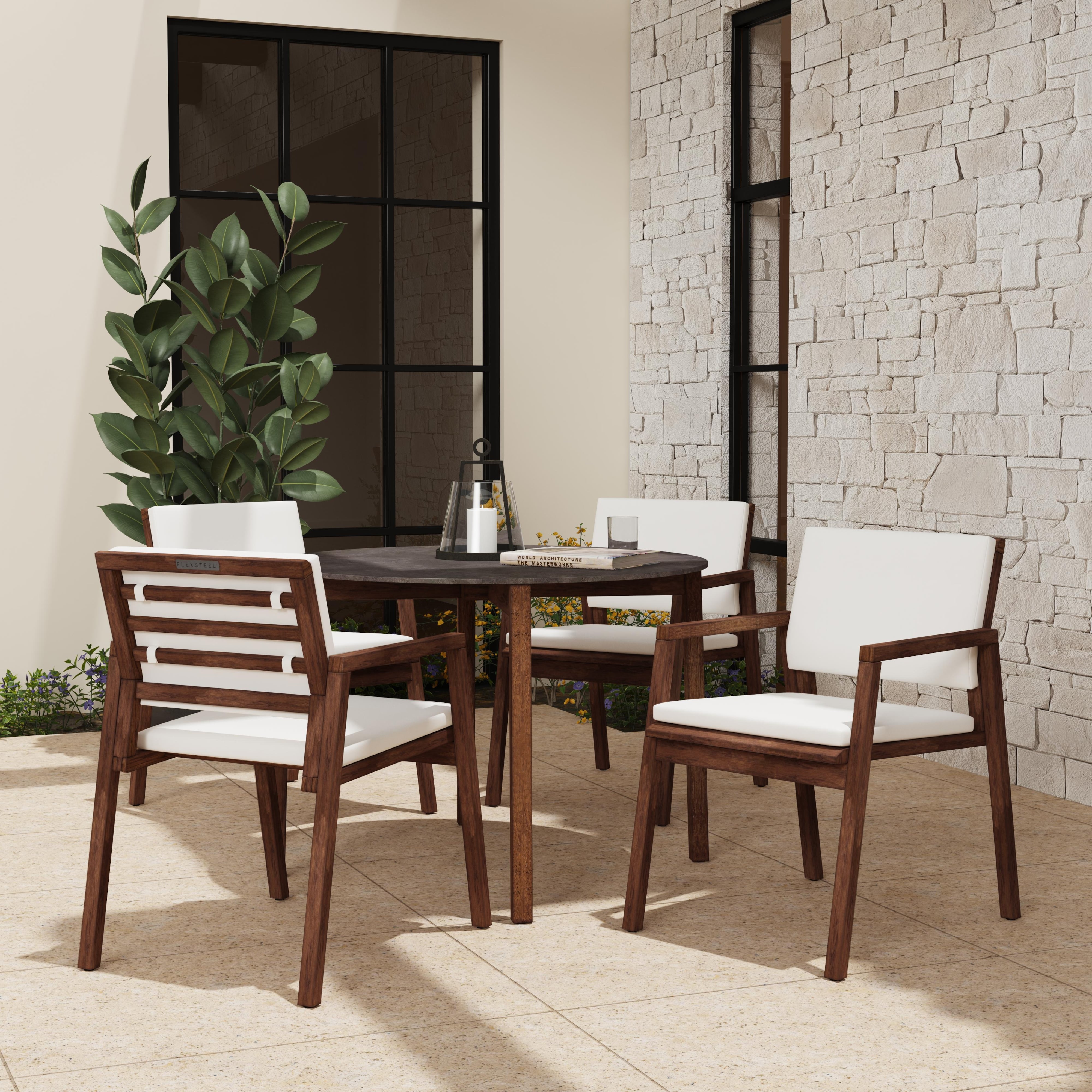 Flexsteel Casegoods Nova G6300841 Contemporary Outdoor Arm Dining