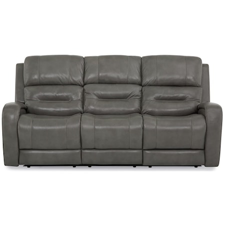 Washington Contemporary Power Reclining Sofa with USB Ports and Power Lumbar