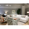 Fusion Furniture 28 SUGARSHACK GLACIER Sectional with Chaise