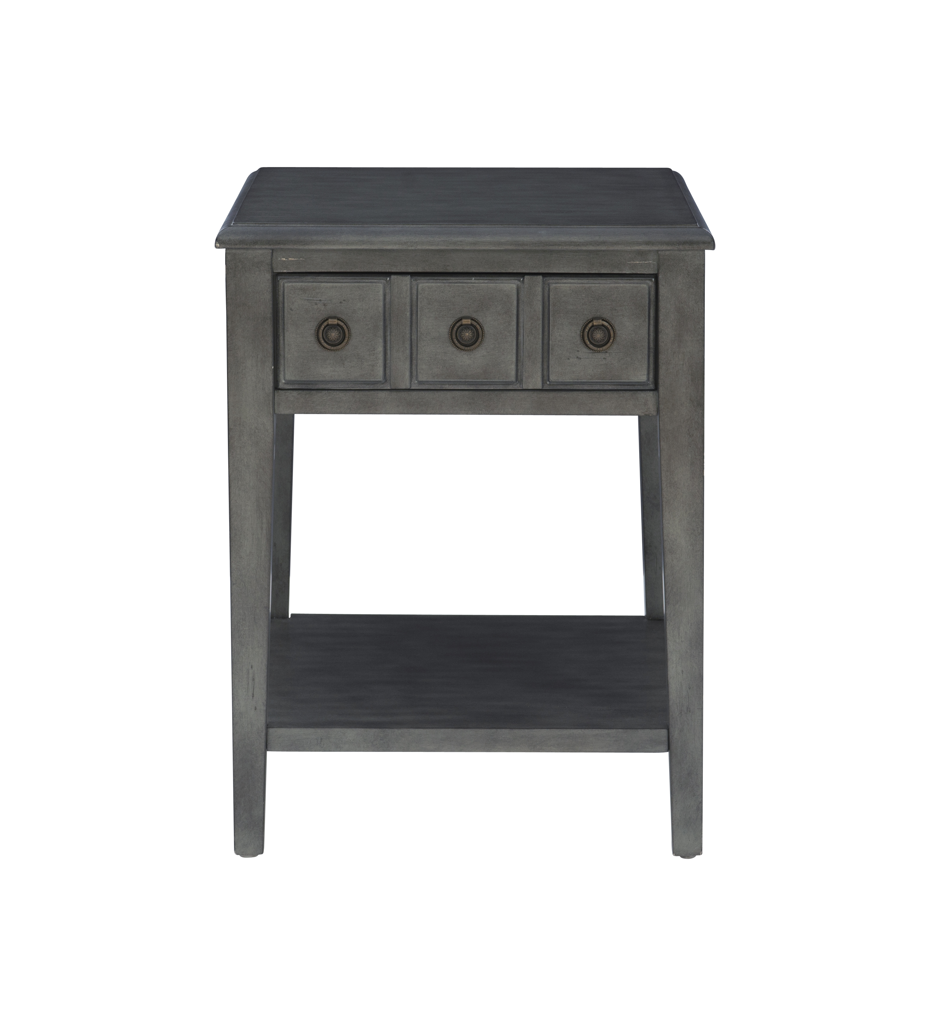 Powell Sadie 19A8213STG Side Accent Table Grey Westrich Furniture & Appliances Occ End Tables
