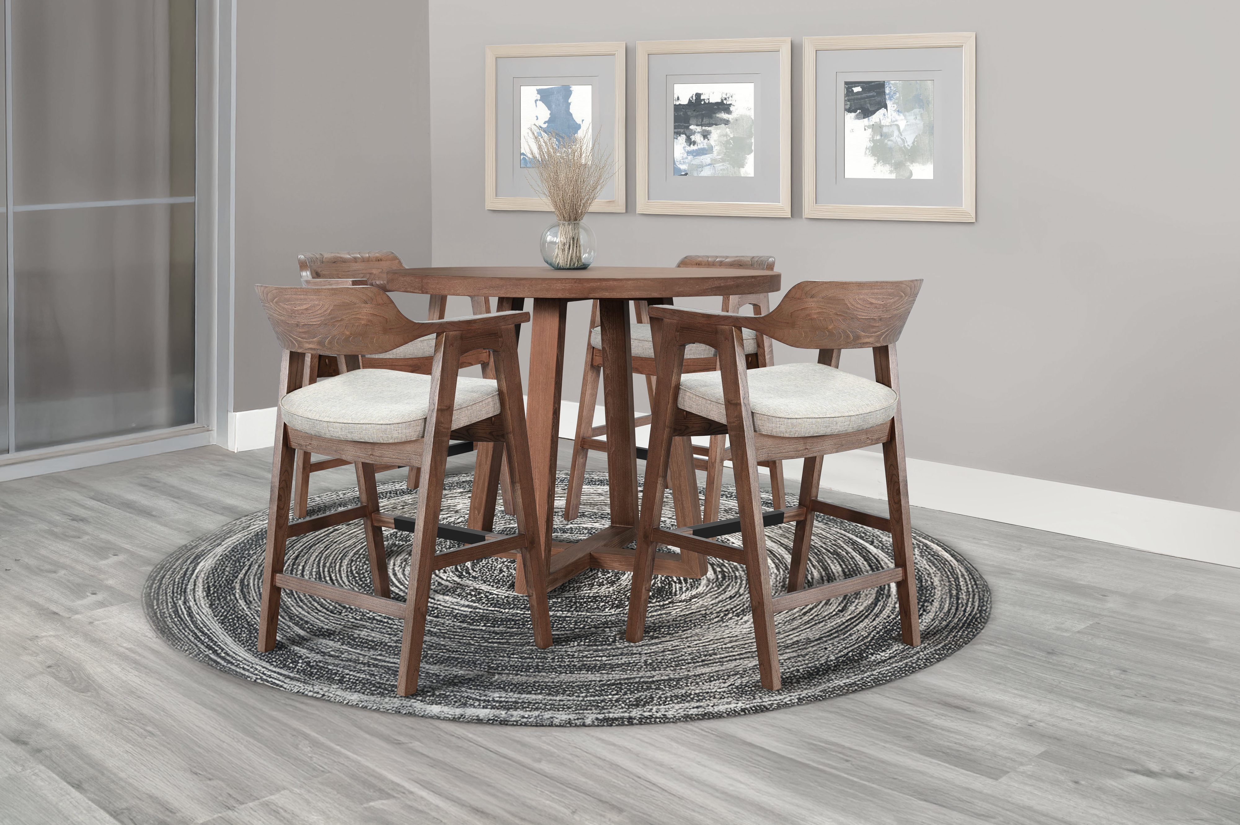 Mia Round Counter Height Table