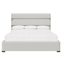 Contemporary Upholstered California King Prado Panel Bed