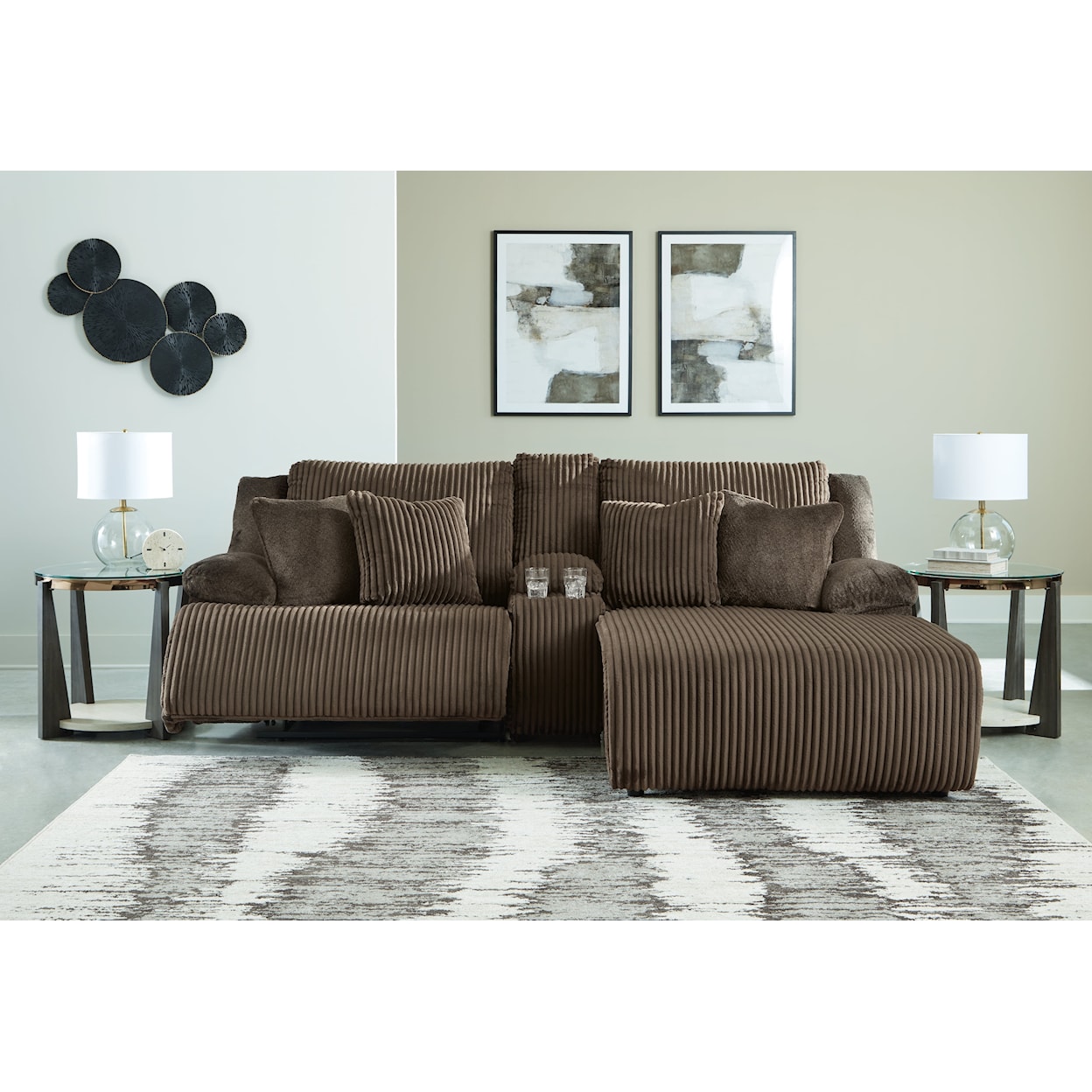 Signature Design by Ashley Top Tier 3-Piece Reclining Sectional