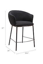 Zuo Essen Collection Contemporary Counter Stool