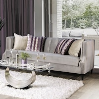 Transitional Sofa with Nailhead Trim and Button Tufting