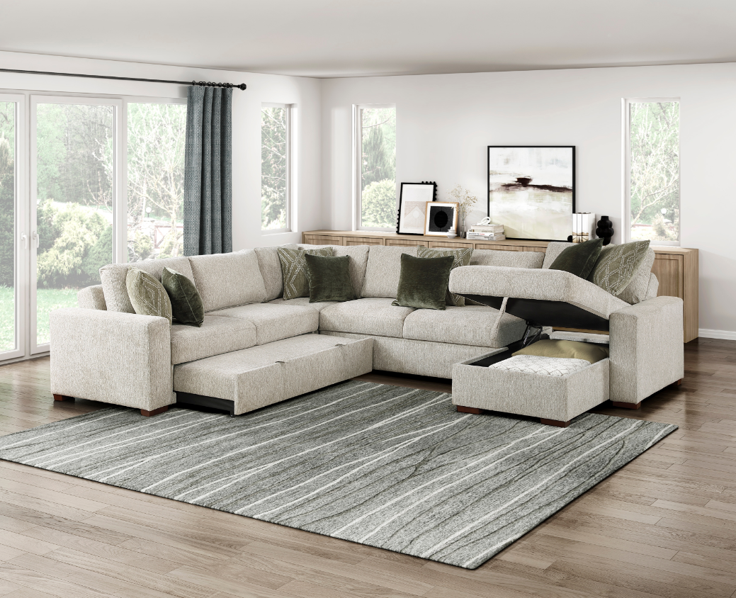 Homelegance Isla 4-Piece Sectional Sofa