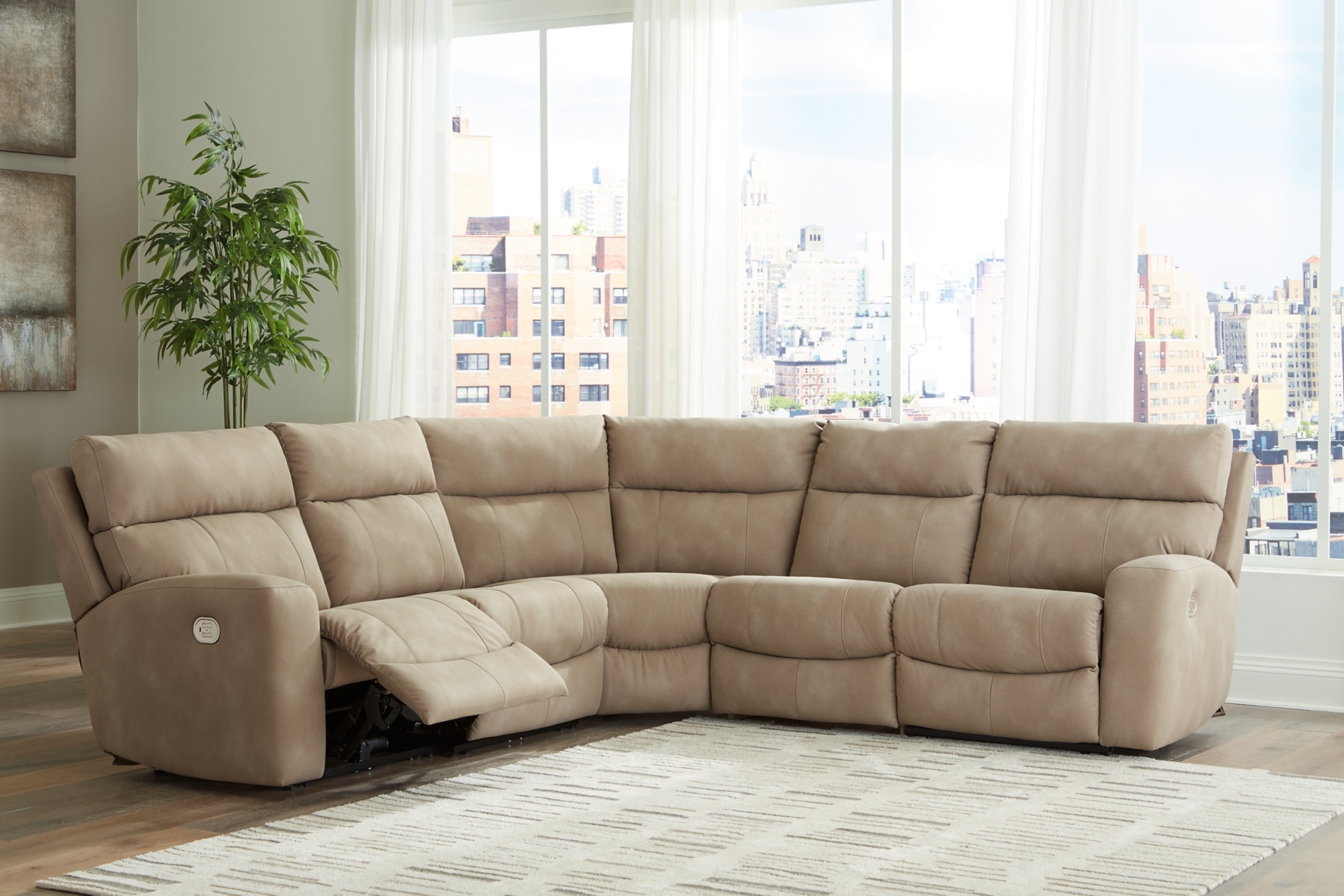 5-Piece Power Reclining Sectional