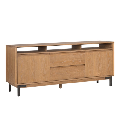 Contemporary Entertainment Console with Outlets