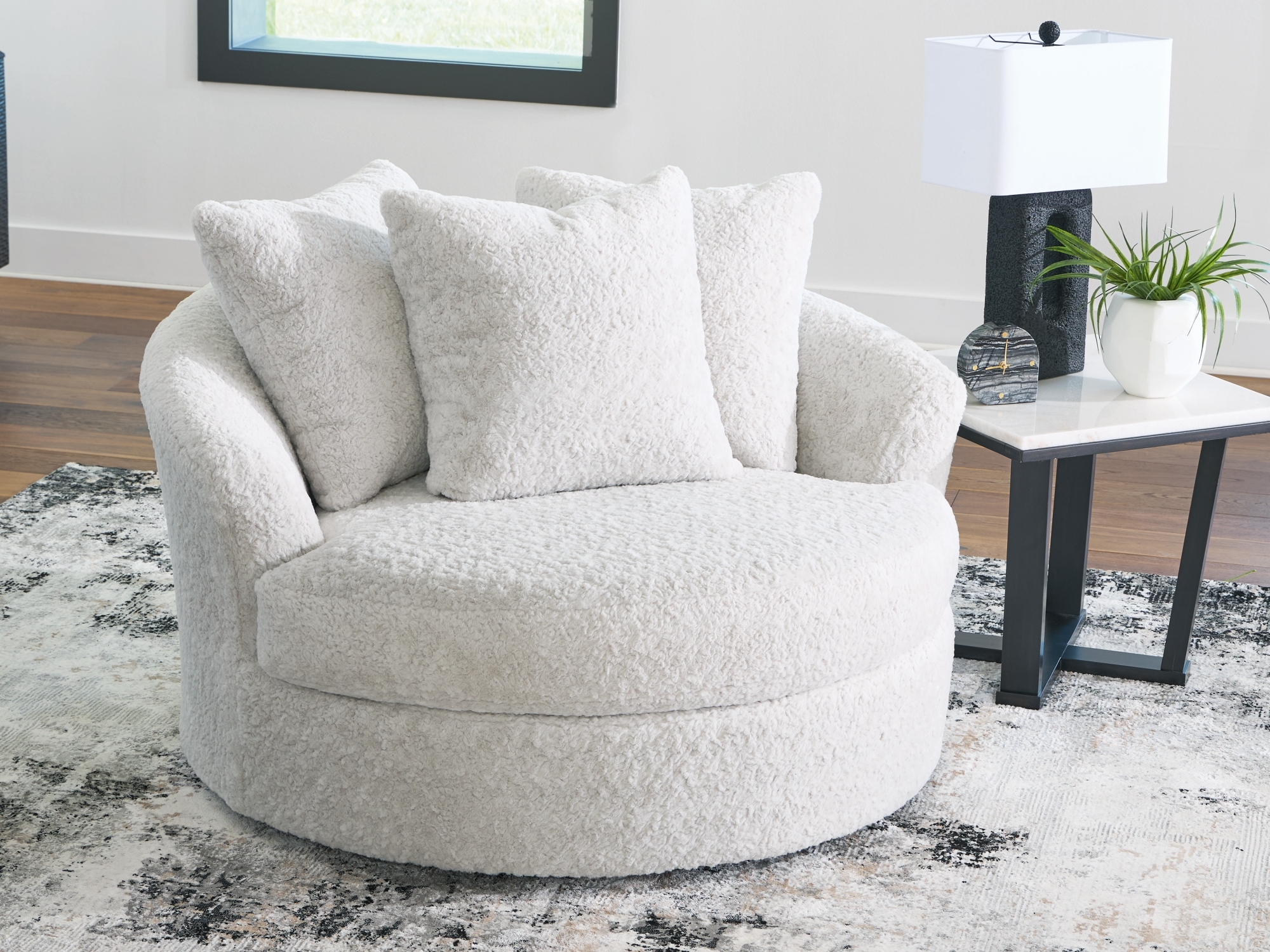 Oversized Swivel Accent Chair