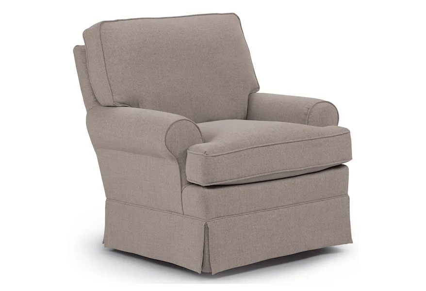 Swivel Glide Chairs Swivel Glider Chair without Welt Cord Trim by Best Home Furnishings at Best Home Furnishings