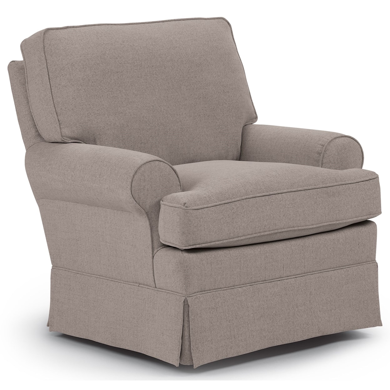 Bravo Furniture Quinn Swivel Glider Chair without Welt Cord Trim