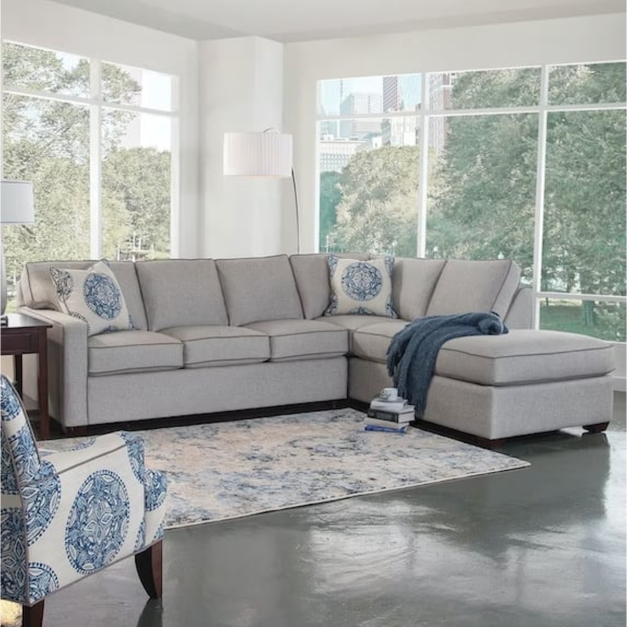 Braxton Culler Gramercy Park 2-Piece Bumper Sectional