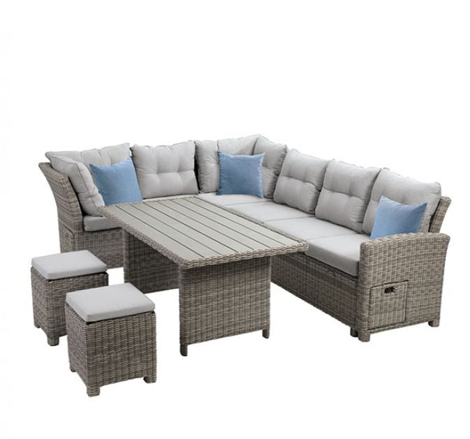 6-Piece Patio Dining Set with Bench