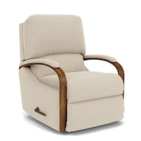 Contemporary Exposed Wood Recliner