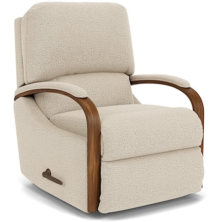 Contemporary Exposed Wood Recliner