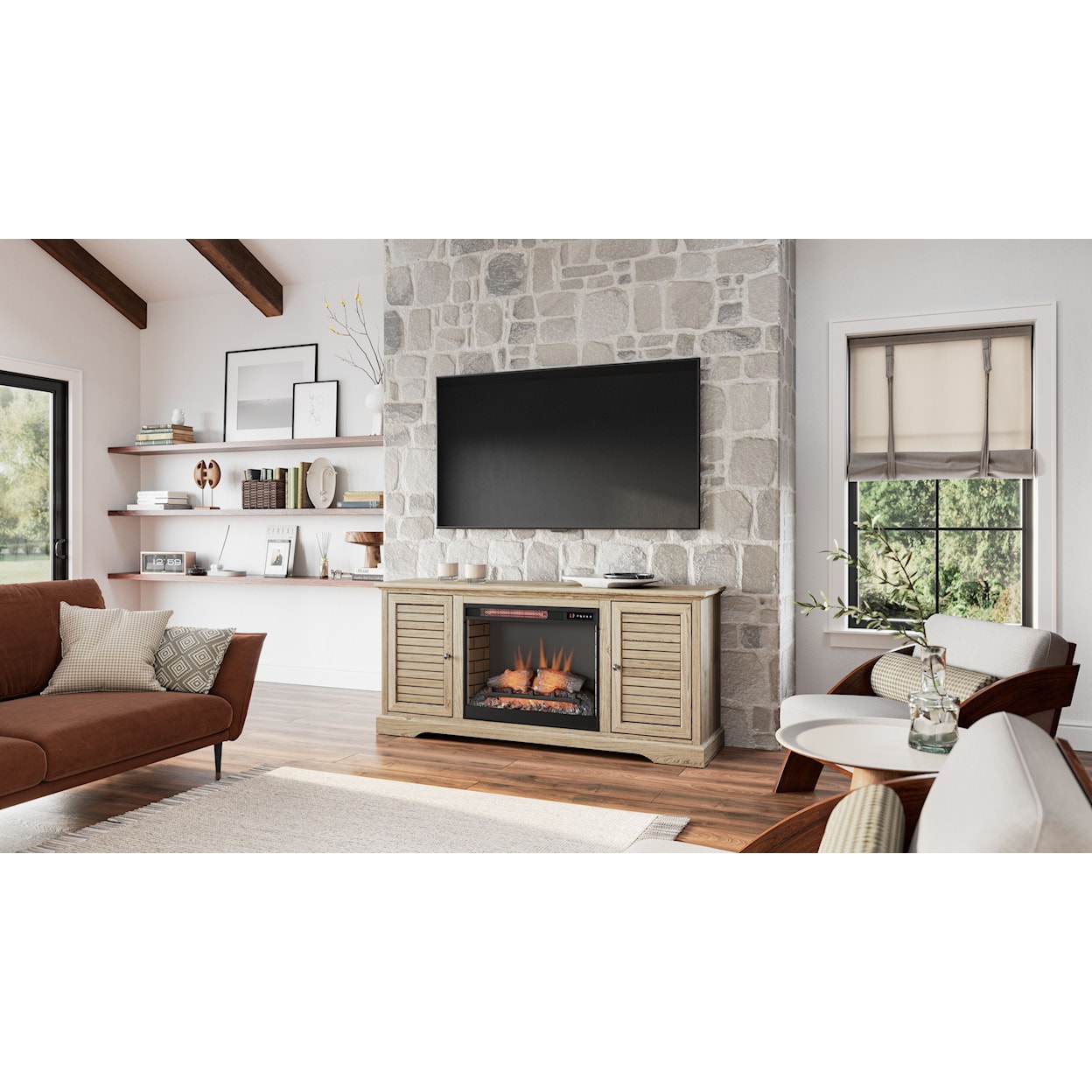 Carolina Legends Topanga Fireplace Console