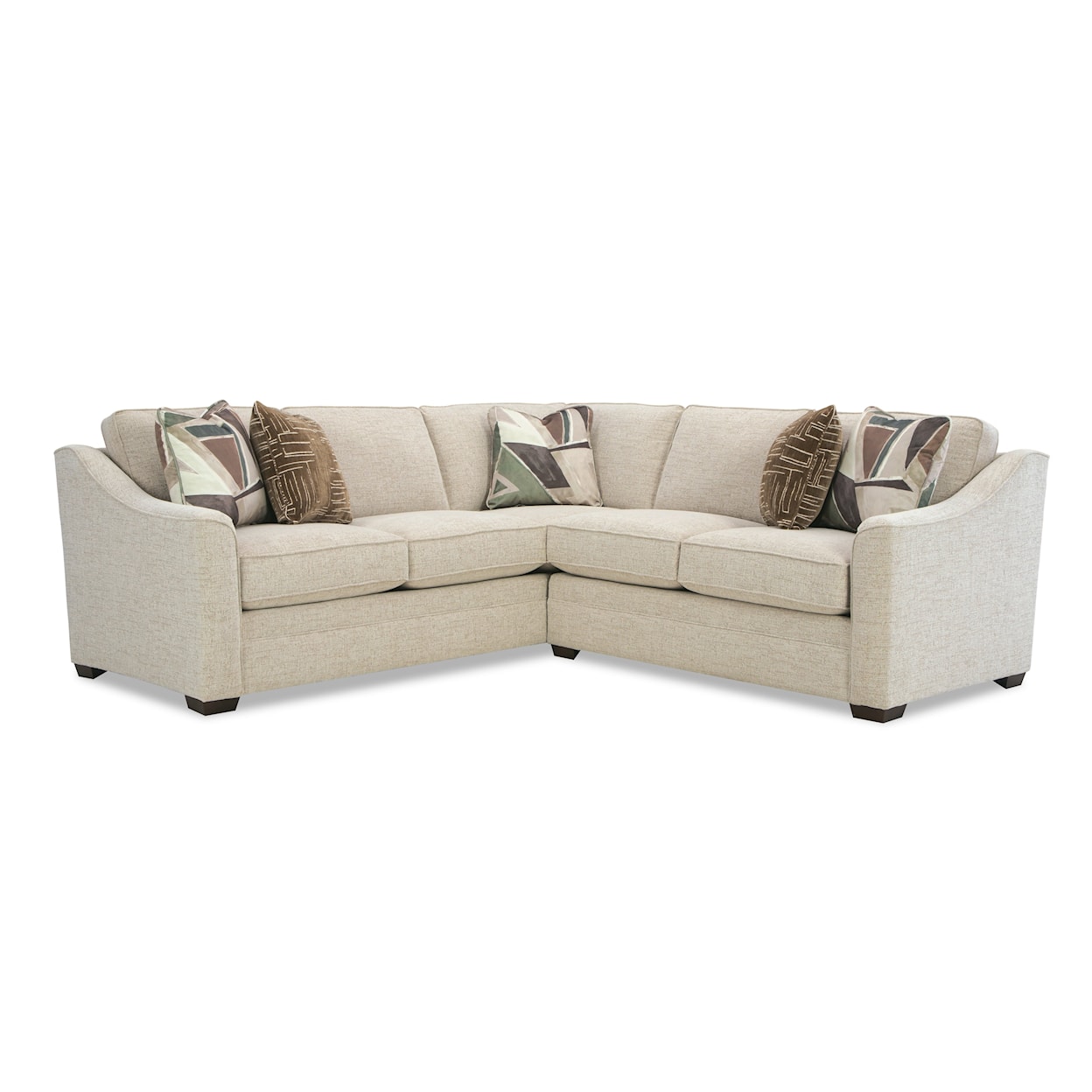 Hickory Craft F9 Series 2 Pc Customizable Sectional Sofa