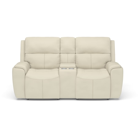 Power Reclining Loveseat with Console