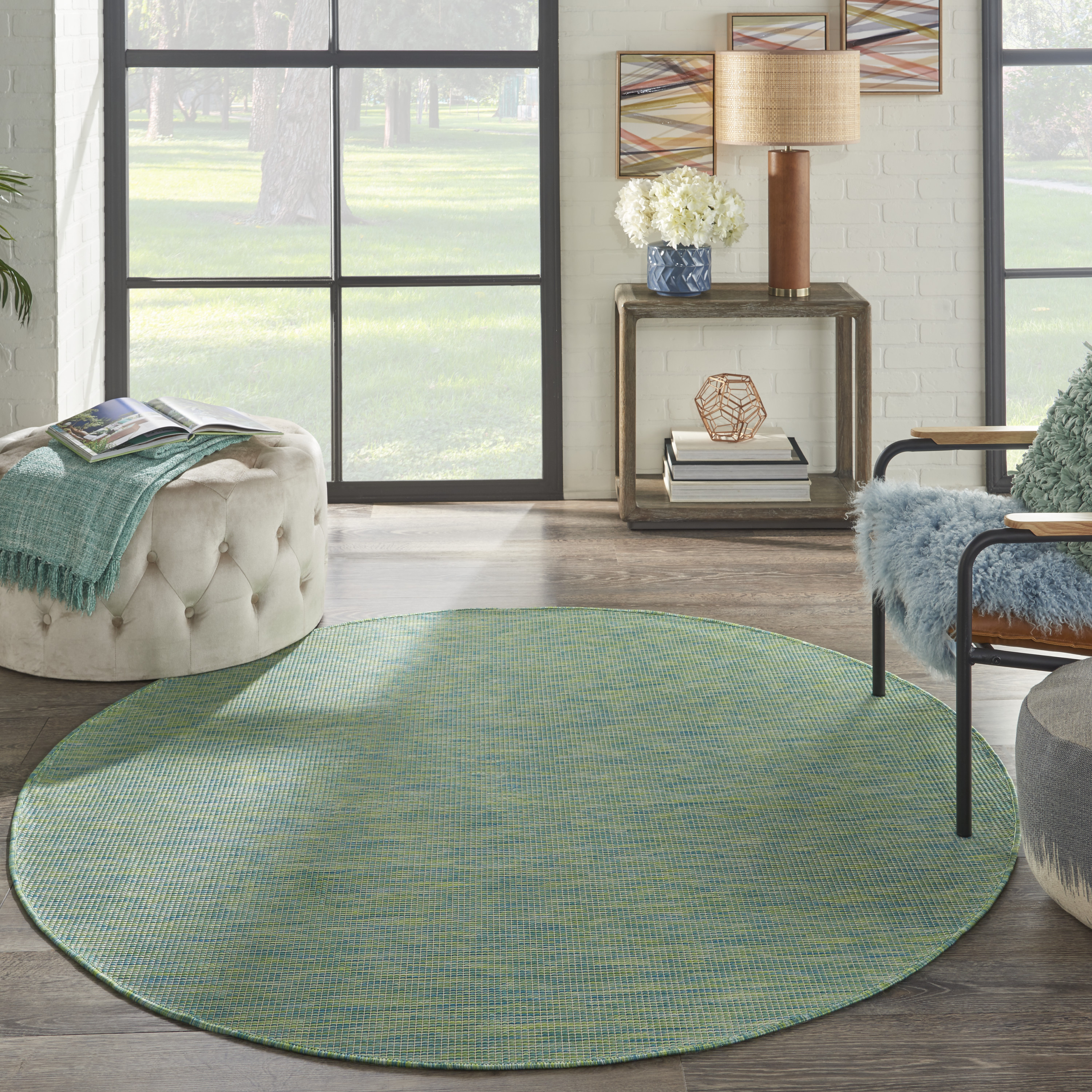 Nourison Positano 6' Round  Rug