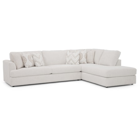 Modern 2-pc. Oversized-Chaise Sectional Sofa