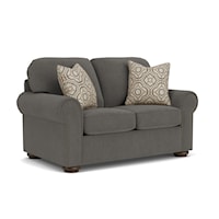 Traditional Loveseat with Nailhead Trim