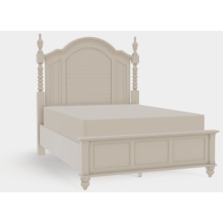 Charleston Arched Panel Queen Low Footboard