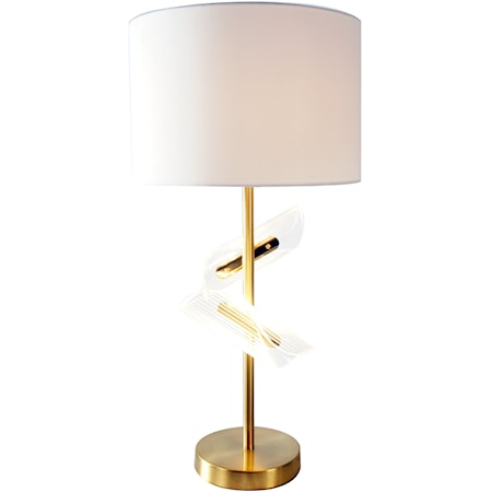 GOLD ROTARY 3 WAY TABLE LAMP |
