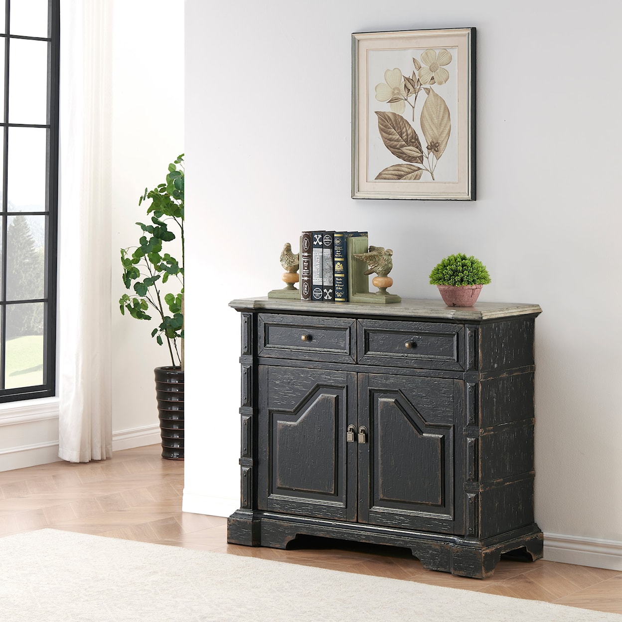 C2C Coast to Coast Imports Two Door Two Drawer Cabinet